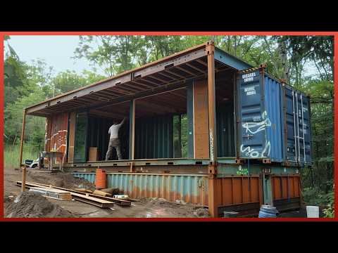 Man Builds Amazing DIY Container Home with a Rooftop Terrace  | Low-Cost Housing @Fabricatusueno