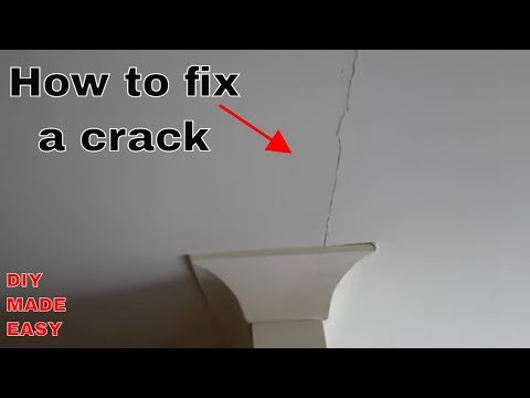 How to fix a crack in a wall or ceiling – DIY