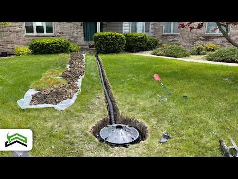 DIY Flat Yard Drainage Project | Yards With No Slope